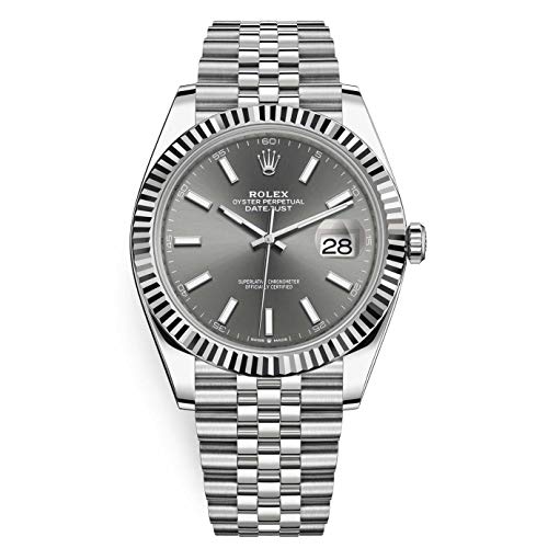 rolex datejust rhodium super clone