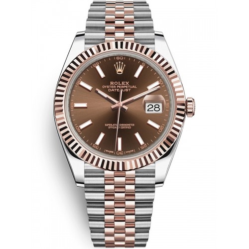 rolex datejust chocolate dial super clone