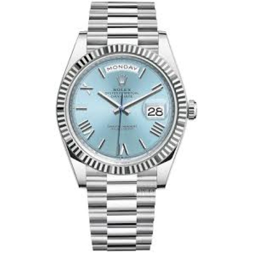 Rolex Day Date Platinum 1:1 Super Clone Watch | Swiss Clone 3255 Movement